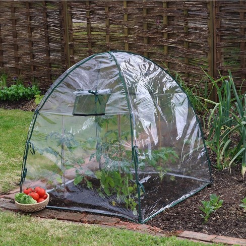 Plant Protection Domes, UV-Stabilized, 36x36x37, Weather & Pest Protection, with Galvanized Steel Hoops and Ground Pegs - image 1 of 4