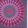 HomeRoots 92" X 84" Pink Red And Purple Mandala Cotton Hanging Tapestry - 4 of 4