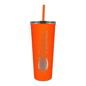 NCAA Florida Gators 24oz Skinny Tumbler with Straw - 1 of 4
