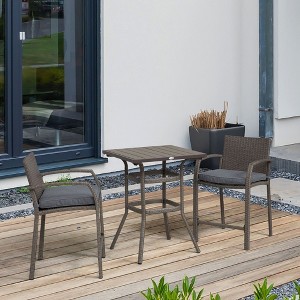 Sapphtopaz Patio Furniture Set Lounge Conversation Chairs with Cushions and Coffee Table for Backyard, Terrace, Garden - 1 of 4