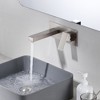 SUMERAIN Wall Mount Bathroom Sink Faucet Brushed Nickel  Single Handle with Rough-in Valve - image 4 of 4