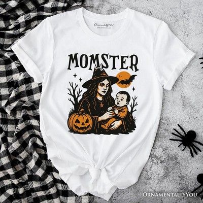 Momster T-Shirt for Spooky Season, Witchy Halloween Tee for Moms| OrnamentallyYou