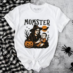 Momster T-Shirt for Spooky Season, Witchy Halloween Tee for Moms| OrnamentallyYou - 1 of 4