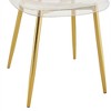 Dining Chairs Set of 4,Armless Crystal Chair with Metal Legs, Nordic Creative Makeup Stool Chair Set - 3 of 4