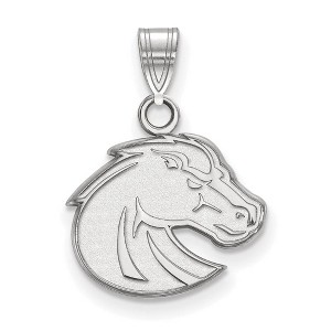 Black Bow Jewelry 10k White Gold Boise State Broncos NCAA Small Pendant - 1 of 3