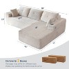 MAXYOYO 110" Modular Sectional Sofa Couch, with L-Shape Chaise, Modern Boneless Couch for Living Room, No Assembly Required - 3 of 4