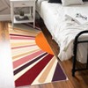 Cute Machine Washable Rugs Sunburst Area Rug Modern Non-Slip Rugs for Bedrooms Colorful Soft Carpet for Kids - 2 of 4