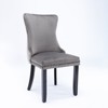 NicBex Modern Dining Chairs Set of 2,Upholstered Wing-Back Kitchen Chair with Backstitching Nailhead Trim and Wood Legs - 2 of 4
