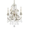 Crystorama Lighting Regis 4 - Light Chandelier in  Olde Silver - 2 of 4