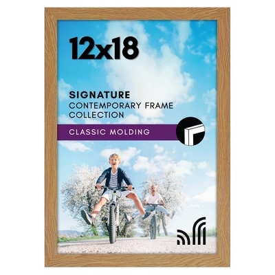 Americanflat Picture Frame with shatter-resistant glass - Wall Mounted Horizontal and Vertical Formats