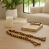 Sagebrook Home Wooden Bead Garland - Contemporary Rustic Natural Brown Mango Wood Home Decor Beaded Accent - 3 of 4