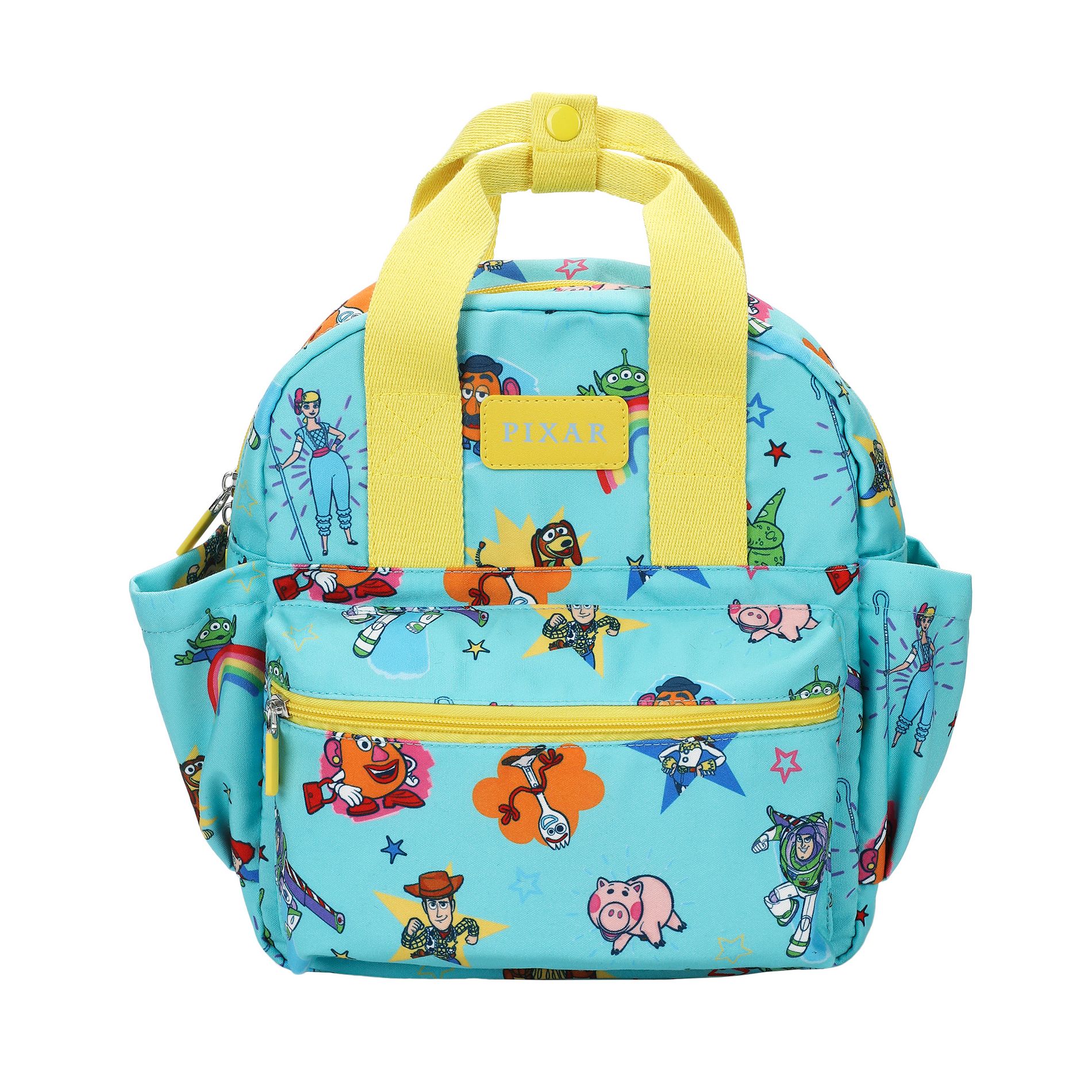 Toy Story Favorite Characters All-Over Print 12" Toddler Backpack For Preschool, Daycare, And Travel
