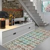 Washable Neutral Area Rugs Vintage Floral Retro Boho Geometric Carpet for Living Room Bedroom Dining Room Nursery Kids Room Hallway Entryway - 3 of 4