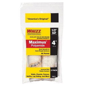 Whizz Polyamide Fabric 4 in W X 1/2 in Mini Paint Roller Cover 2 pk - 1 of 1