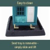 North States Bed and Breakfast Hopper Bird Feeder 14" Turquoise Blue - 4 of 4