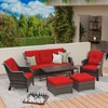 UPTIOT 6-Piece Outdoor Patio Conversation Set - 3 of 4