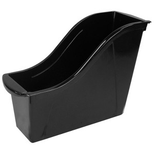 Storex Small Book Bin, Black (Pack of 6) - 1 of 1