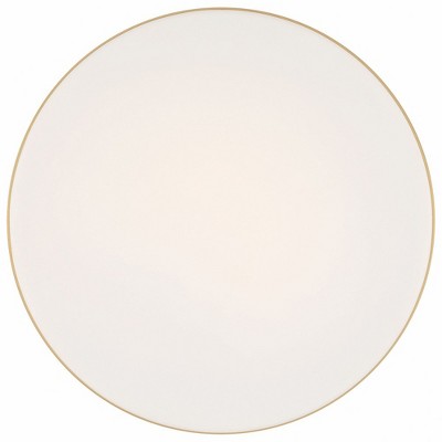 Roma Antique Brushed Brass LED Flush Mount Light