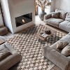 World Rug Gallery Contemporary Checkered Indoor Area Rug - 2 of 4