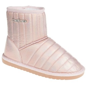bebe Girl's Stylish Quilted Winter Boot with Sparkling bebe Rhinestone Rivet Detail and Cozy Lining - 1 of 4