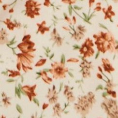beige rust ditsy floral