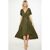 WEST K Women's Georgia Knee-length Faxu Wrap Knit Dress - 2 of 4
