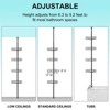 Tension Pole Shower Caddy, Corner Shower Caddies with 4 Basket Shelves and Built-In Towel Bars - 4 of 4