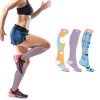 Extreme Fit Compression Socks - Knee High Performance Socks for Running, Travel, and Pregnancy - 3 Pair - 2 of 3
