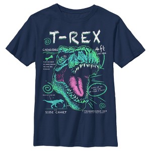 Boy's Husky Lost Gods T-Rex Schematic Detail - 1 of 3