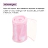 Unique Bargains Gift Wrapping Wide Sheer Wired Pastel Shimmer Iridescent Chiffon Ribbons 1 Pc - 3 of 4