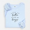 Simply Sage Market Life Is Better With My Boys Lightweight Garment Dyed Sweatshirt - 2 of 4