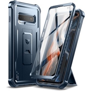 Dexnor for Samsung Galaxy S10+ Plus Case, [Built in Screen Protector and Kickstand] Military Grade Protection Shockproof Protective Cover - 1 of 3