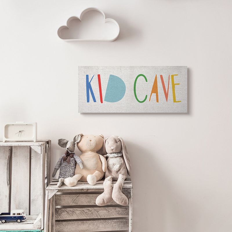 Stupell Industries Kid Cave Phrase Fun Vibrant Whimsical Typography, 3 of 6