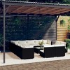 vidaXL Garden Lounge Set Black frame, Cream cushions - 2 of 4