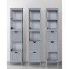 VASAGLE Bathroom Floor Cabinet Bathroom Storage Organizer Rack Stand,Multifunctional Corner Unit 2 Drawers - image 4 of 4