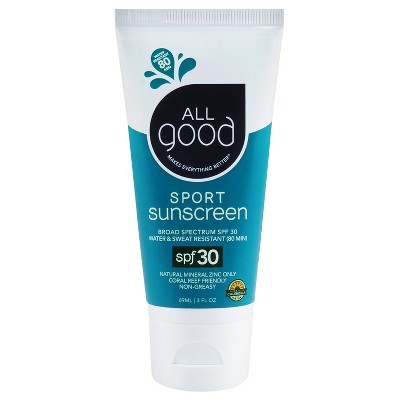 All Good Sport Sunscreen Lotion Water Resistant - SPF 30 - 3oz