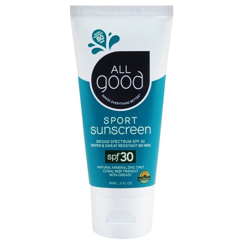 All Good Sport Sunscreen Lotion Water Resistant - SPF 30 - 3oz - image 1 of 4