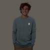 Dalix Mushroom (Glow in the Dark) Embroidered Fleece Sweatshirt Pullover Mens - 2 of 4