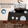 Stainless Steel Espresso Machine with Grinder, 20 Bar Pressure, 2.8L Water Tank, Milk Frother, Black. - 4 of 4