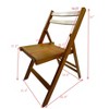 VYNXARIA Furniture Slatted Wood Folding Special Event Chair£¬Honey color, Set of 4 - 4 of 4