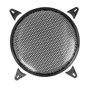 Unique Bargains Metal Car Audio Speaker Subwoofer Waffle Grill Cover Guard 10" Black - 1 of 4