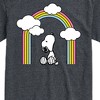 Men's - Peanuts - Snoopy Looking Up Rainbow Short Sleeve Graphic T-Shirt - 2 of 4