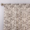 Leaves Room Darkening Semi-Blackout Curtains With Back Tabs, Set of 2 by Blue Nile Mills - 2 of 4