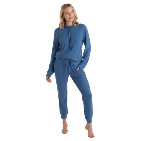 Women's Soft Cotton Knit Jersey Pajamas Lounge Set, Short Sleeve