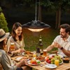 VEVOR Hanging Patio Heater, 1500W Electric Space Infrared Heater, IP34 Protection with 23.6 inch Pull Cord & Adjustable Chain, for Porch,Patio,Black - 2 of 4