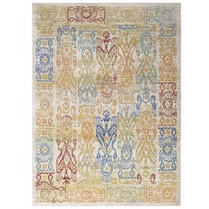 Modway Solimar Distressed Southwestern Aztec 4x6 Area Rug - Multicolored,  100% Soft cross-woven polyester ,  Tight Low Pile Weave - 1 of 4