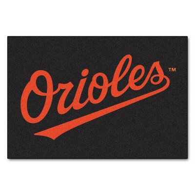 MLB Baltimore Orioles 19"x30" Script Rug