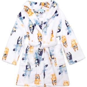 Bluey Toddler Kids' Unisex Soft & Plush Fleece Robes - 1 of 3