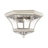 Livex Lighting Monterey/Georgetown 3 - Light Flush Mount in  Brushed Nickel - 3 of 4