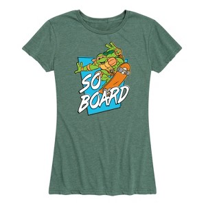Women's - Teenage Mutant Ninja Turtles - So Board Short Sleeve Graphic T-Shirt - 1 of 4